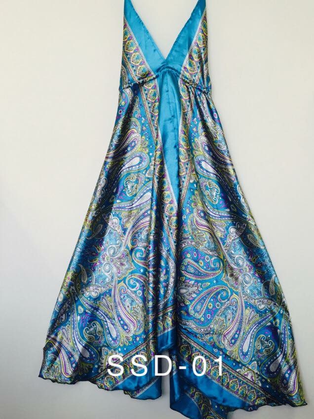 Silk ☀ Polyester Summer Dress – Season ...