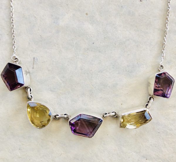 Amethyst & Citrine Necklace