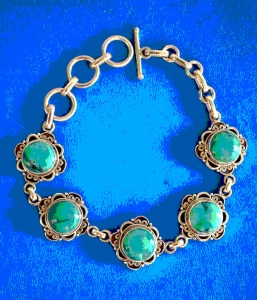 Sterling Silver with Moonstone-Bracelet