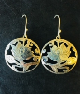 Sterling Silver Flower Earrings